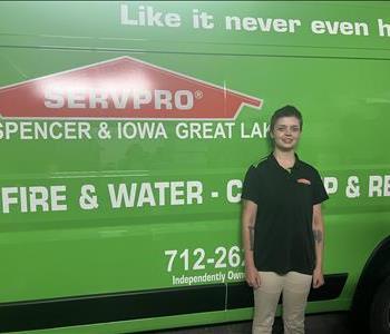 SERVPRO of Spencer & Iowa Great Lakes crew member.