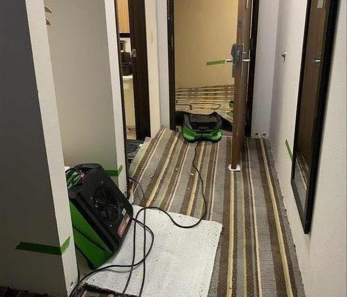 Drying equipment in a hotel.